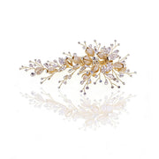 Elysian Handwoven Budding Rose Luxe Bridal Hair Clip - MOGHANT