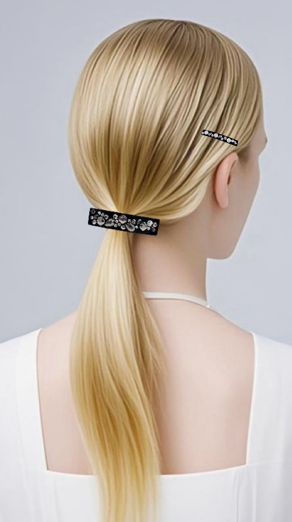 Éclat Linéaire · Slim Crystal Barrette