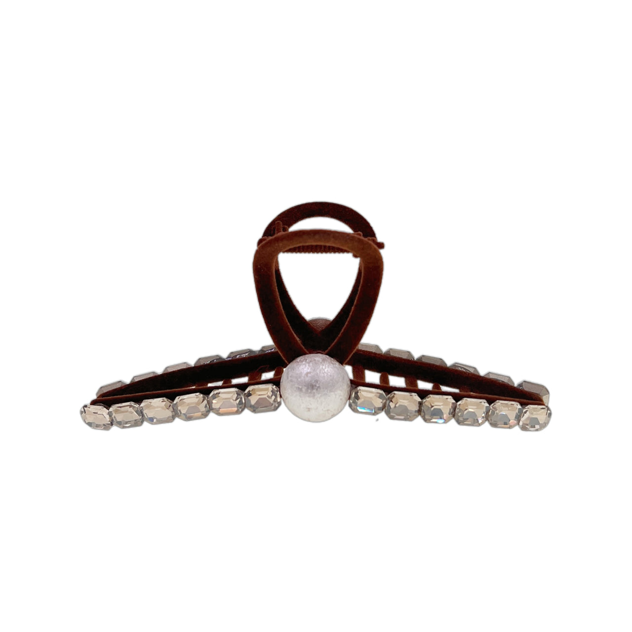 Brun Perlé Pearl Hair Claw
