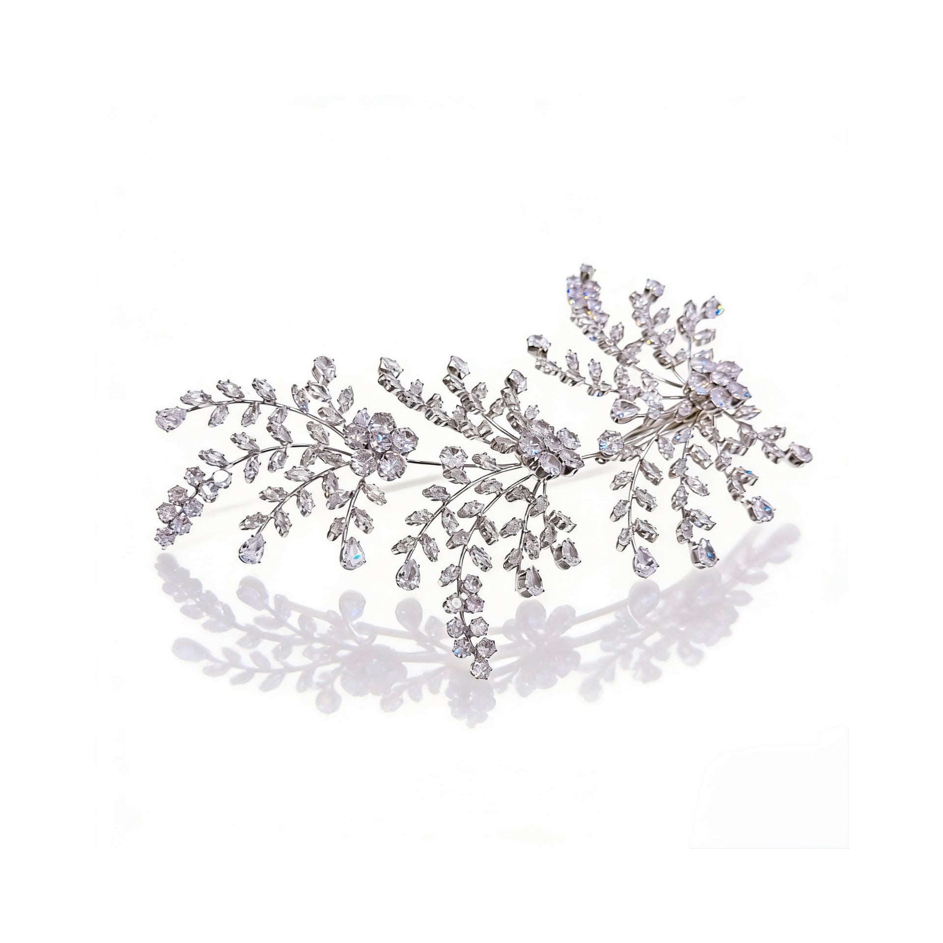 Aurora Royal Garden Bridal Hair Clip - MOGHANT