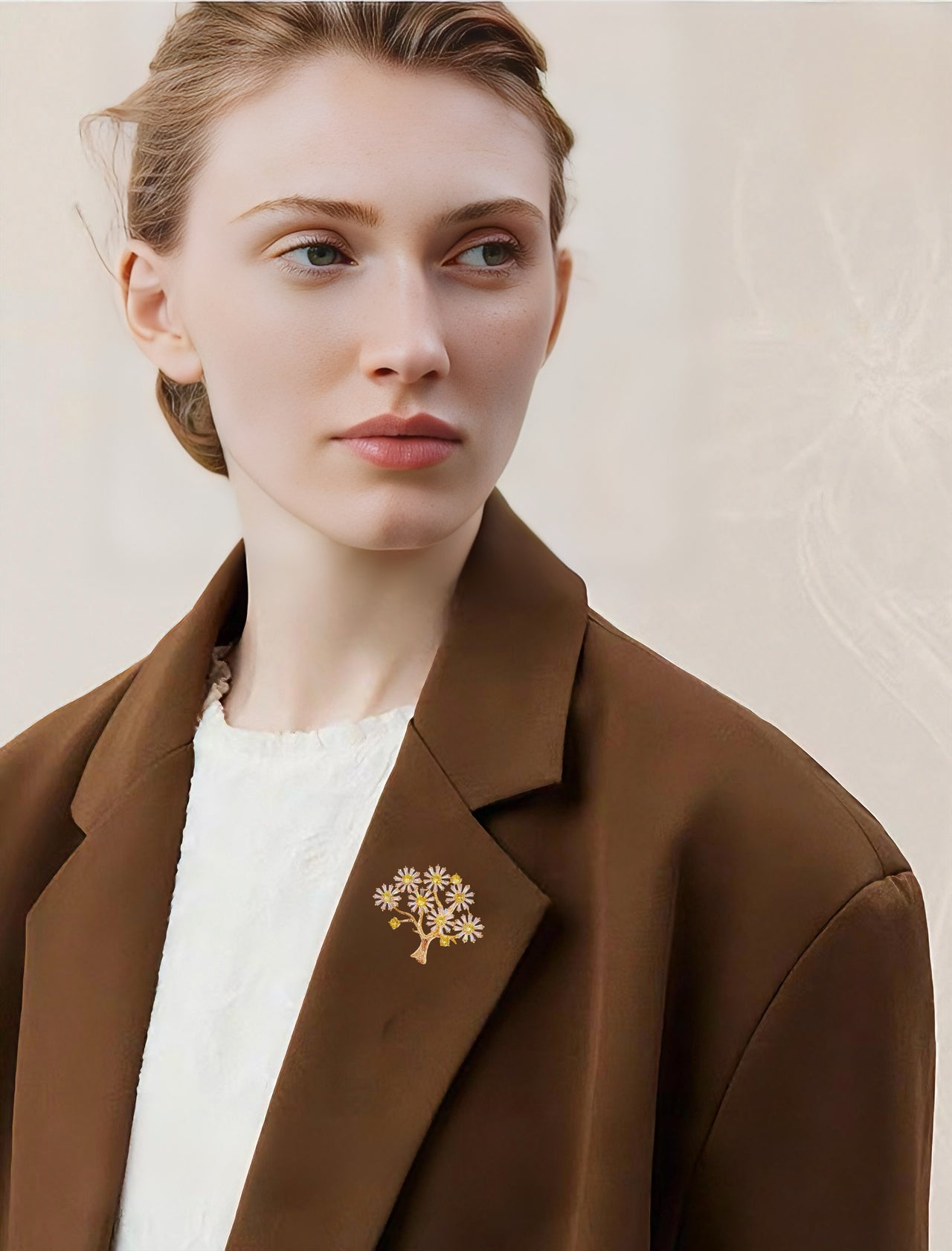 Citrine Bough · Blooming Branch Brooch