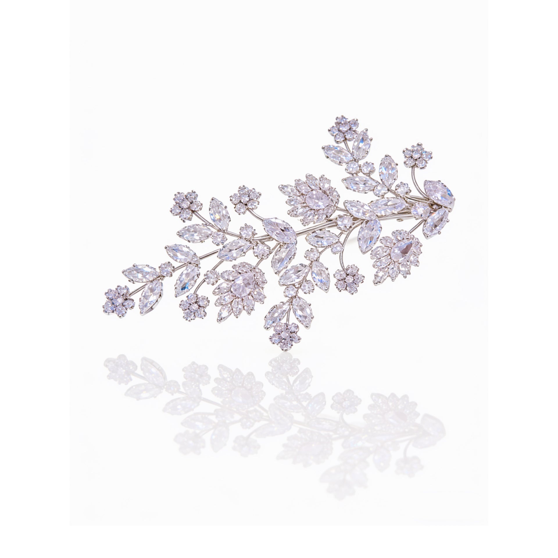Aurora Laurel Leaf Bridal Hair Clip - MOGHANT
