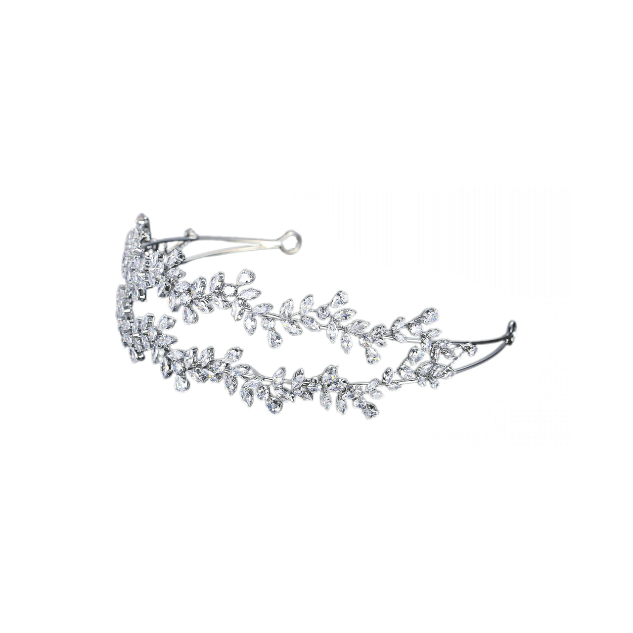 Elavienne Moissanite Headband Cubic Zirconia Crystal
