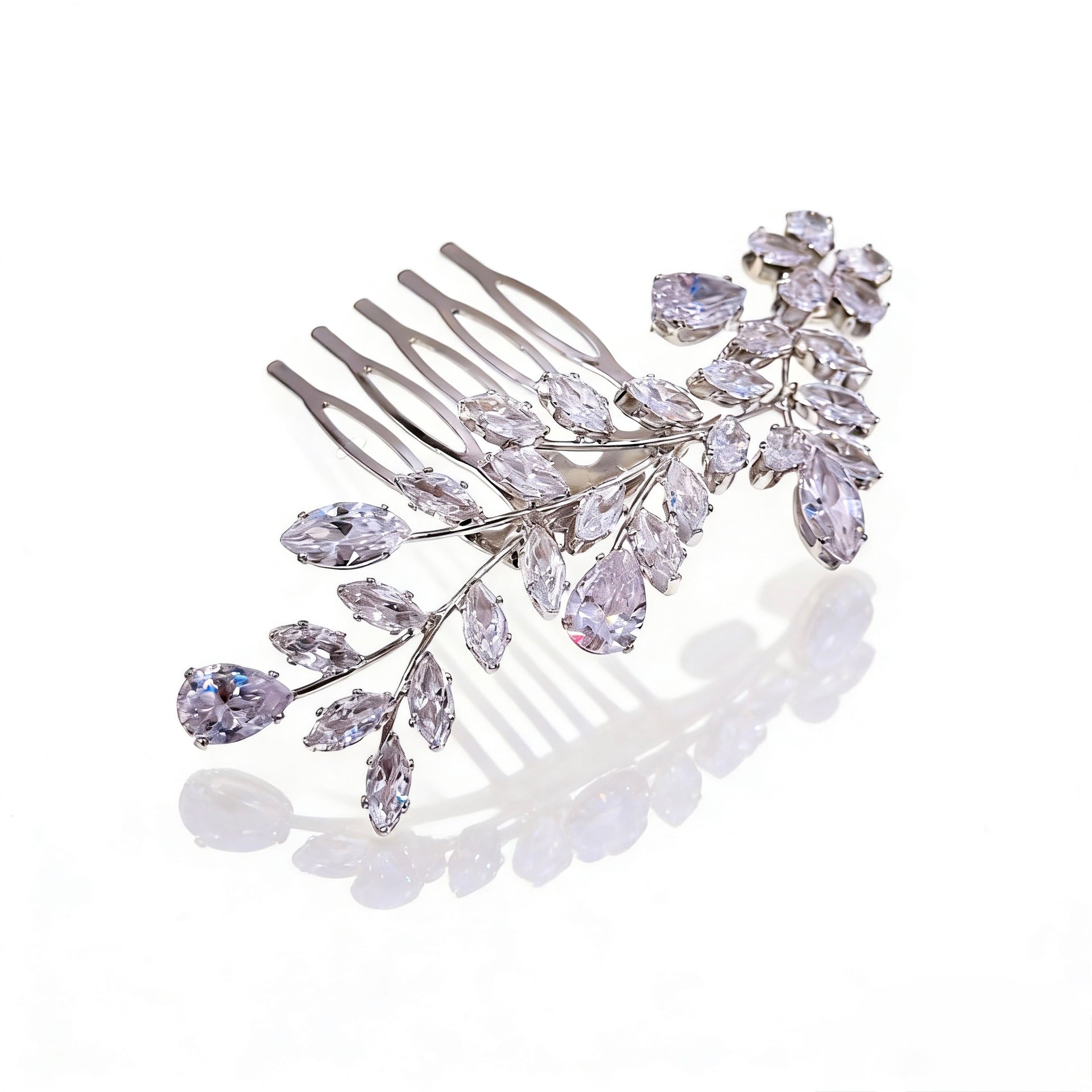 Aurora Willow Leaf Bridal Hair Comb - MOGHANT