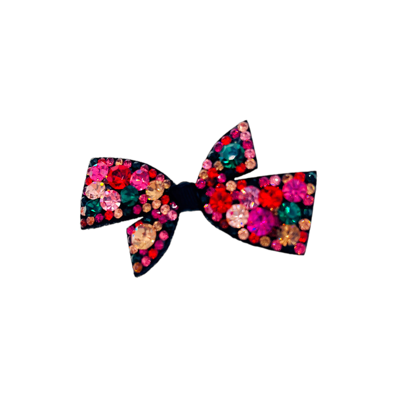Crystal Bow Elegance · Alligator Clip