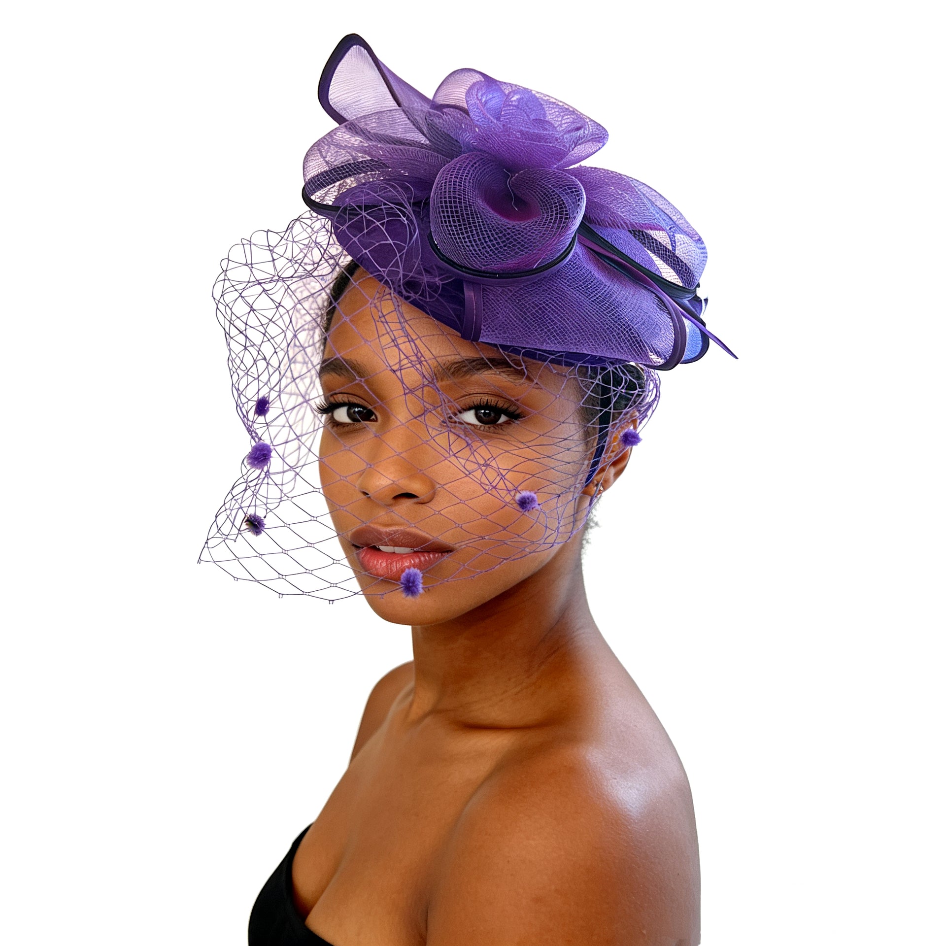 ✅Voile Élégance Floral Fascinator F3028 - MOGHANT