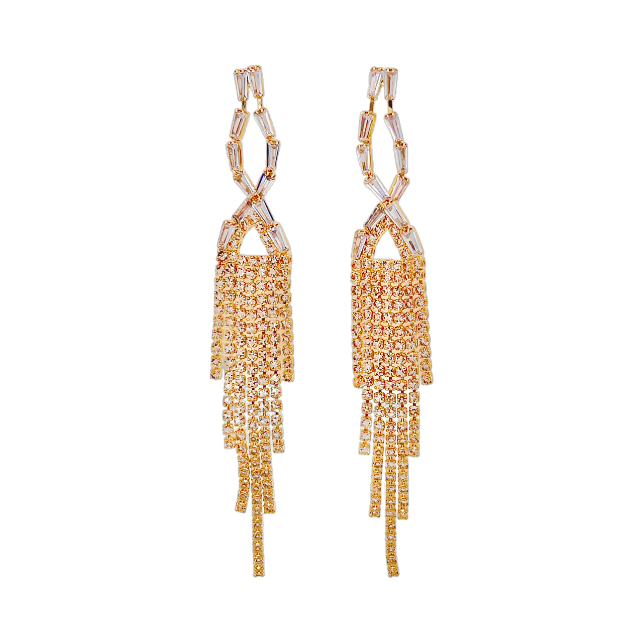 Pluie de Cristal · Crystal Rainfall Earrings