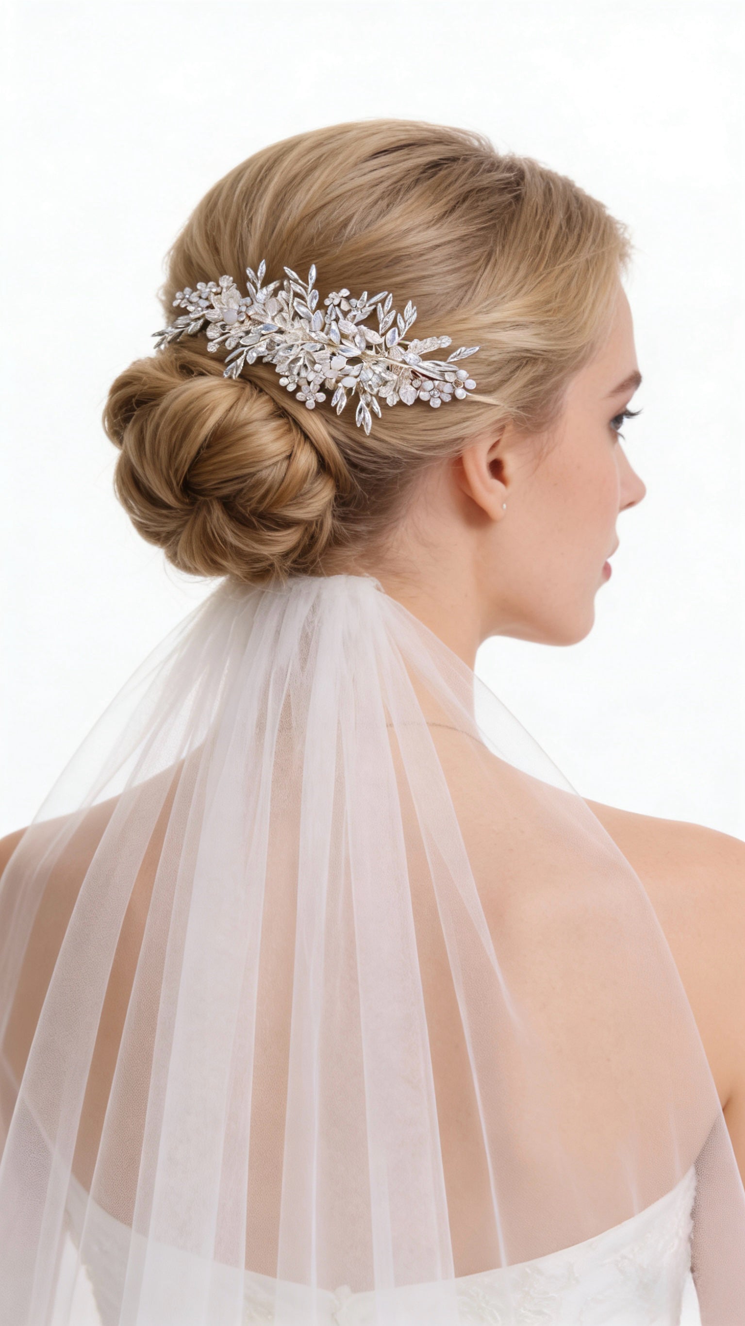 Elysian Handwoven Emerald Jelly Crystal Foliage Bridal Hair Clip - MOGHANT