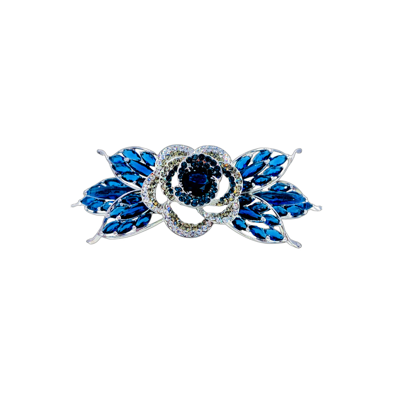 Floral Radiance · Crystal Flower Gem Barrette