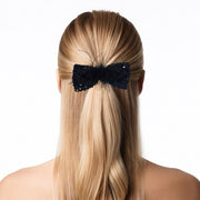 Plume Rêve Tweed Ostrich Bow Barrette - MOGHANT