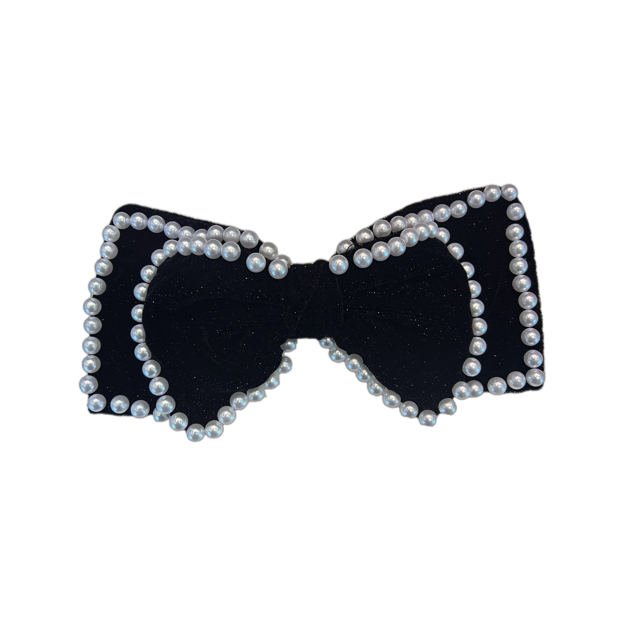 Velours Perlé Corée Statement Bow Barrette - MOGHANT