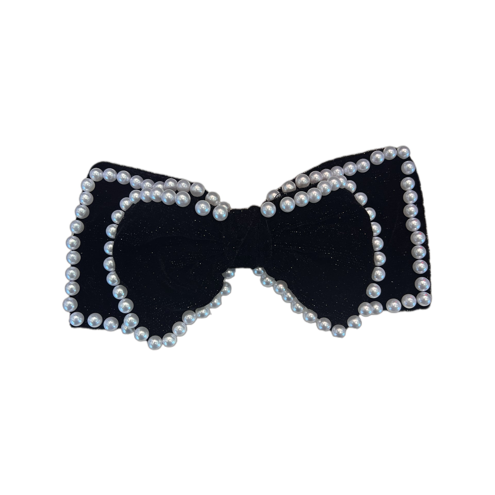 Velours Perlé Corée Statement Bow Barrette - MOGHANT