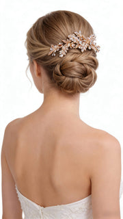 Elysian Handwoven Bloom Bridal Hair Comb - MOGHANT