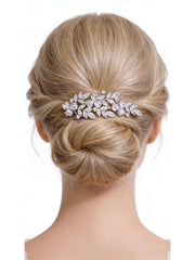 Lumina Enchanted Bloom Cluster Bridal Hair Comb - MOGHANT