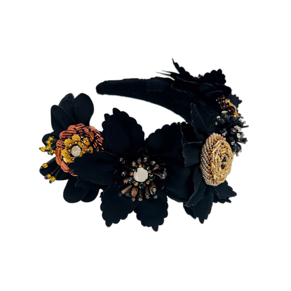 Couronne de Minuit Flower Headband