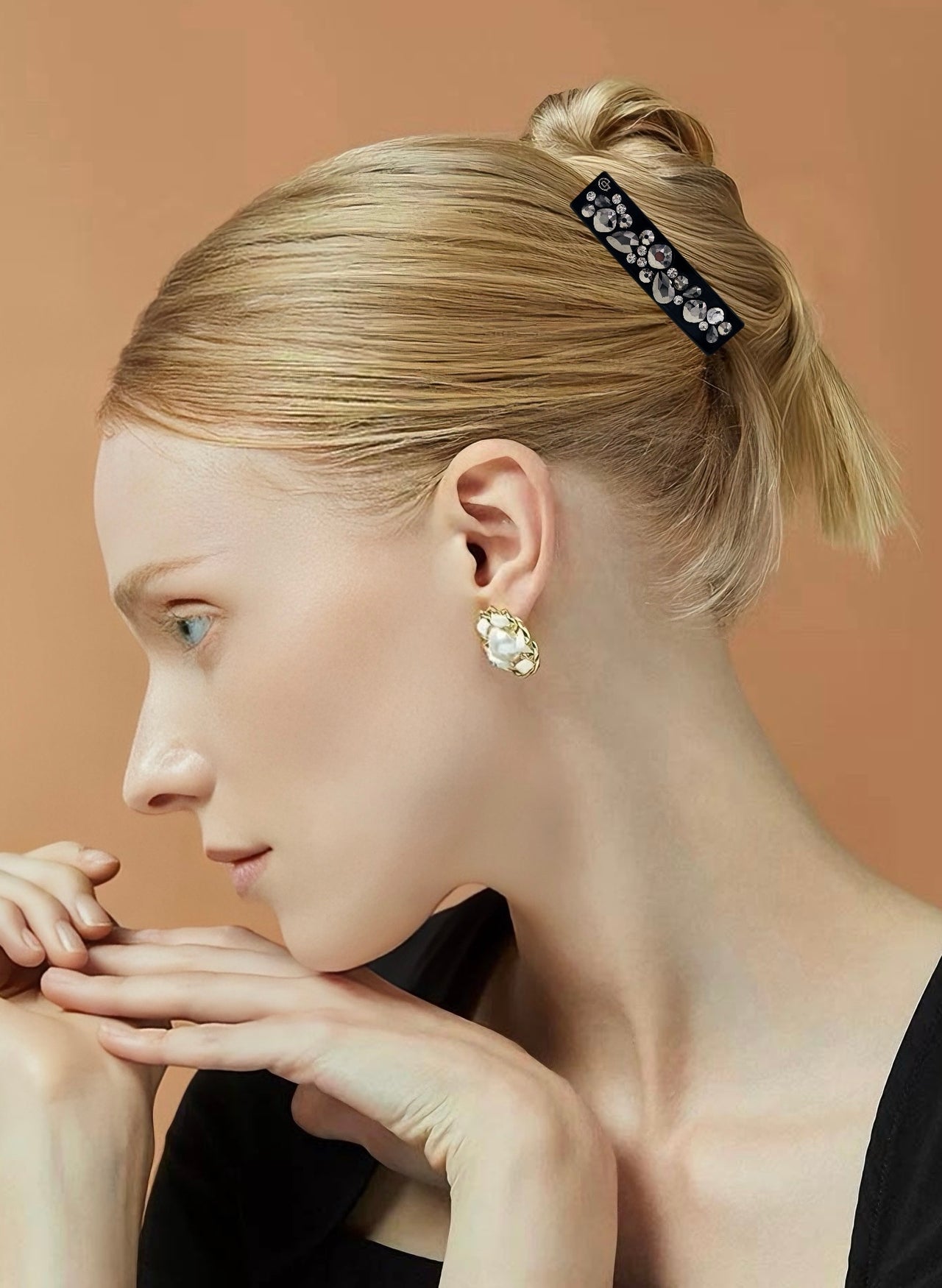 Éclat Structuré · Wide Crystal Barrette