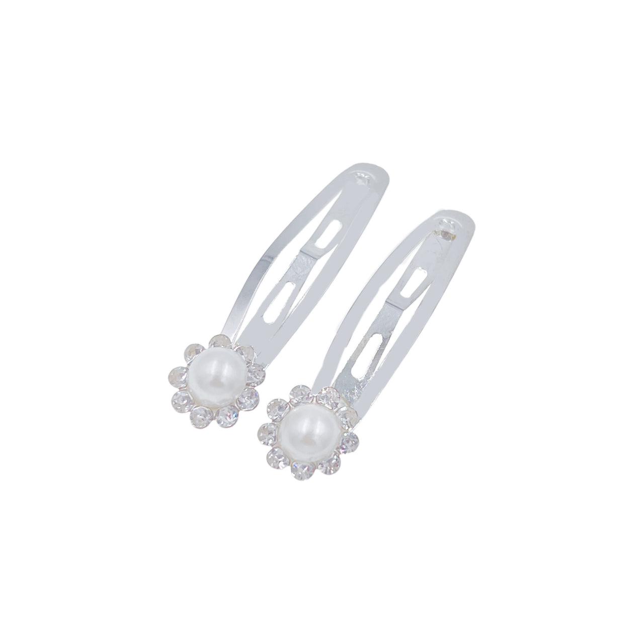 Pearl Flower Crystal Click-Clack Clip · C17