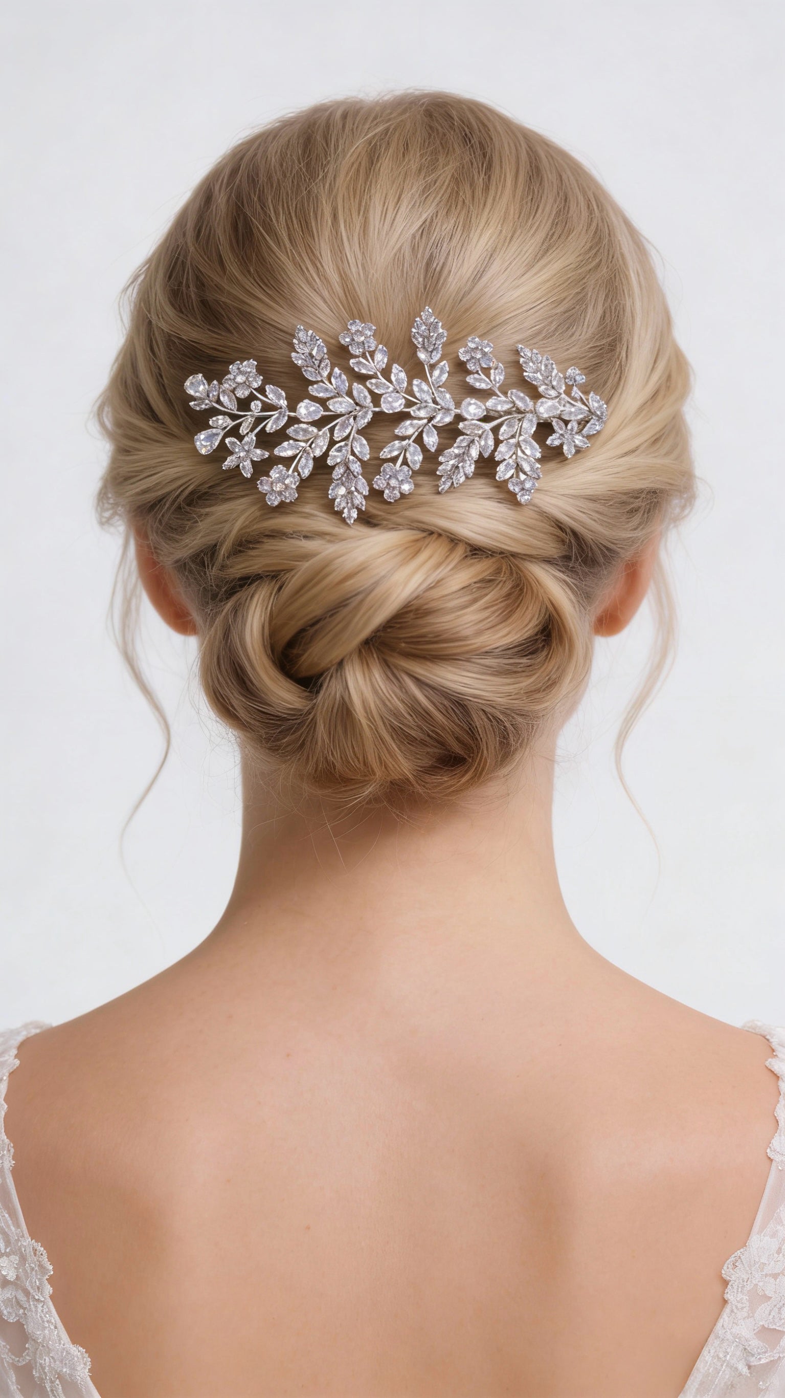 Aurora Celestial Leaf Bridal Hair Clip - MOGHANT