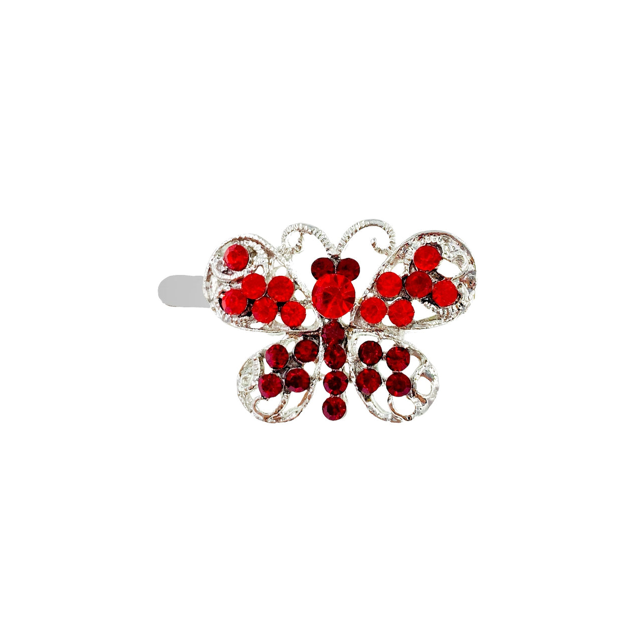 Radiant Crystal Butterfly Magnetic Hair Clip