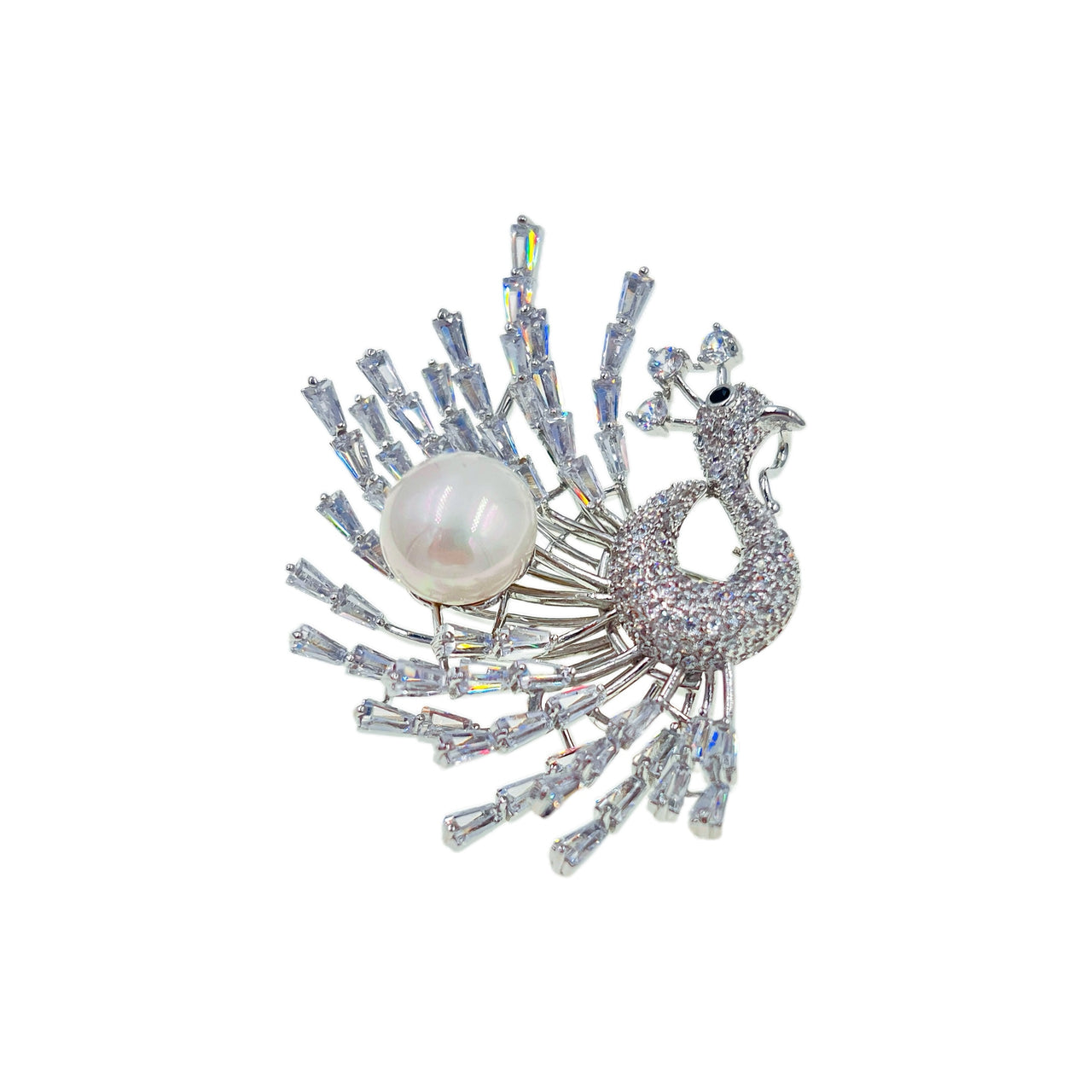 Élise Peacock Brooch