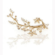 Elysian Handwoven Blooming Branch Bridal Hair Clip - MOGHANT