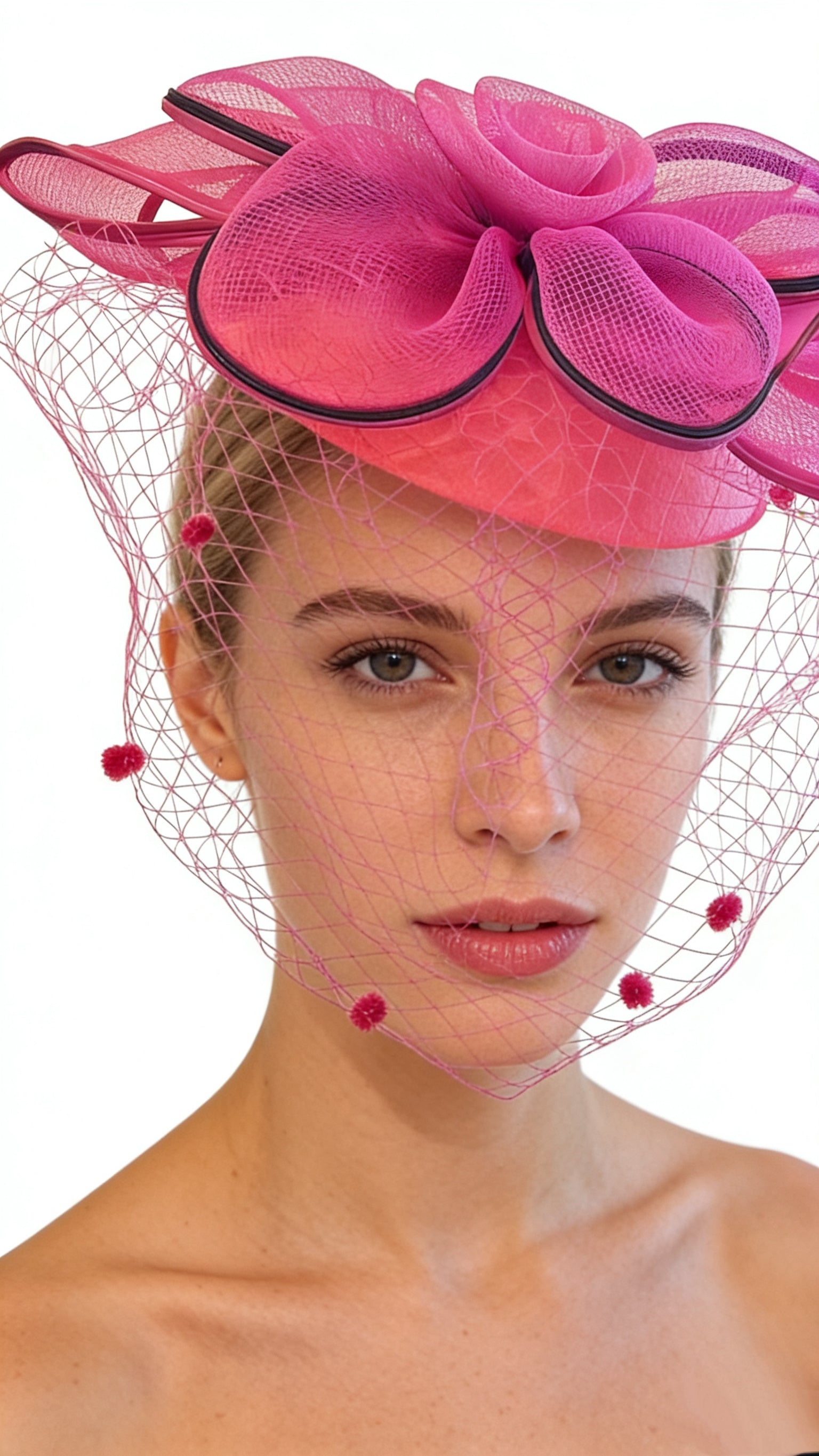 ✅Voile Élégance Floral Fascinator F3028 - MOGHANT