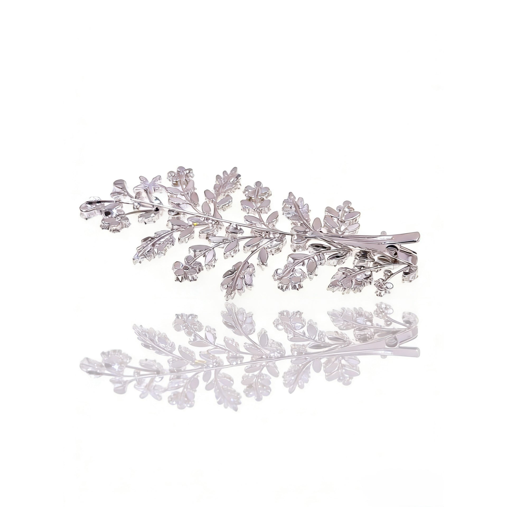 Lumina Grand Foliage Bridal Hair Comb - MOGHANT