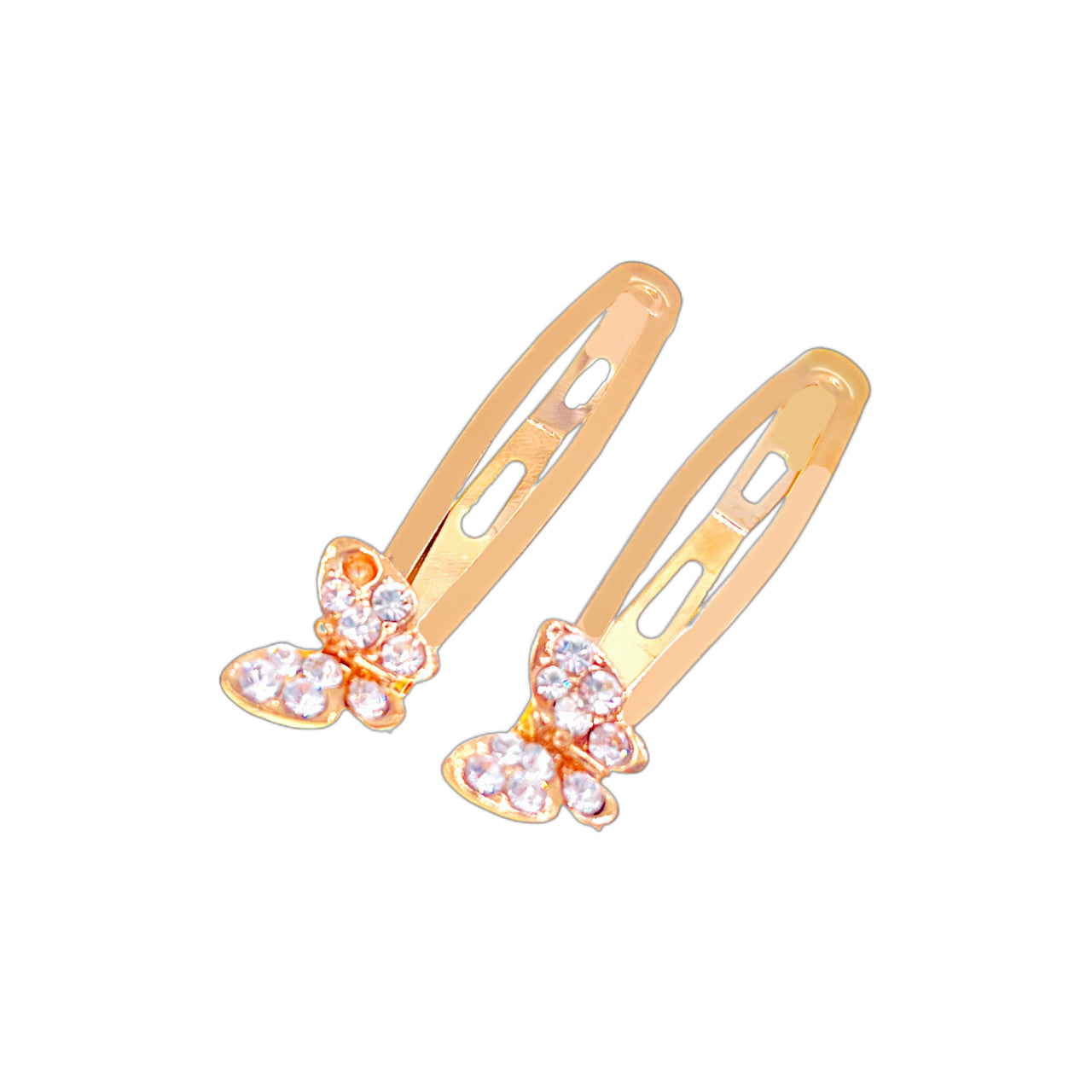 Butterfly Crystal Click-Clack Clip · C18