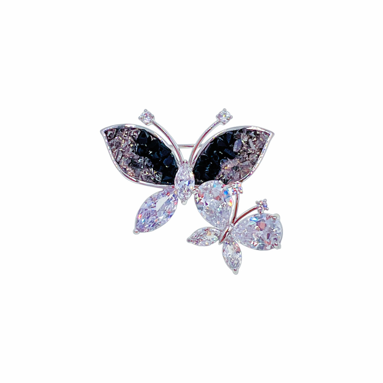 Double Papillon · Wings in Shadow Butterfly Brooch