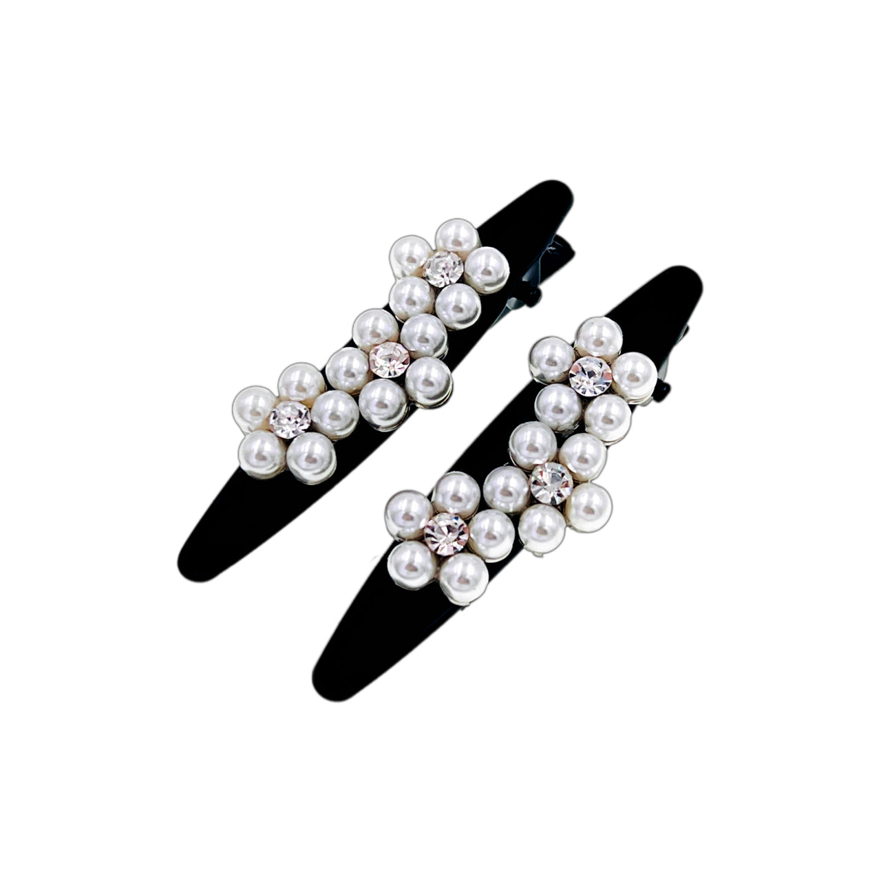 Noir Petal Pearl · Alligator Clip