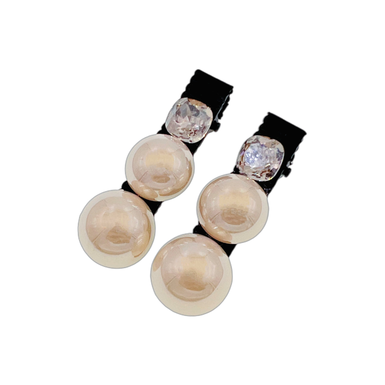 Pearl Prism · Lustrous Pearl Crystal Alligator Clip