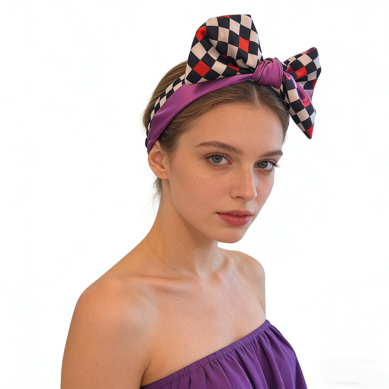 Soft Contrast Bow Headband