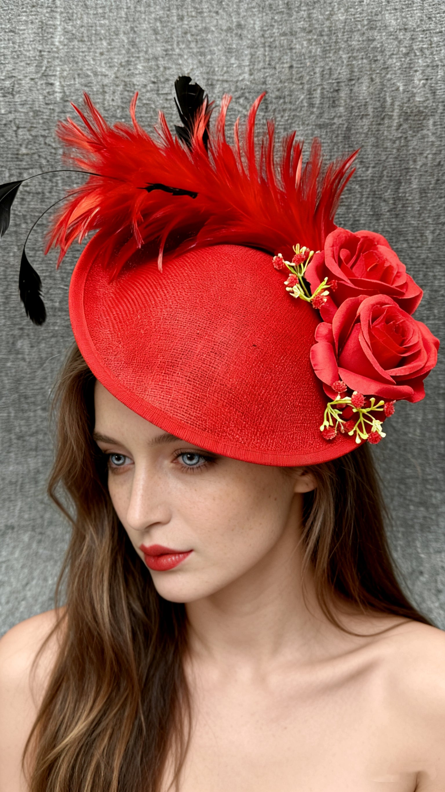 Feathered Rose Whisper Fascinator F3010 - MOGHANT