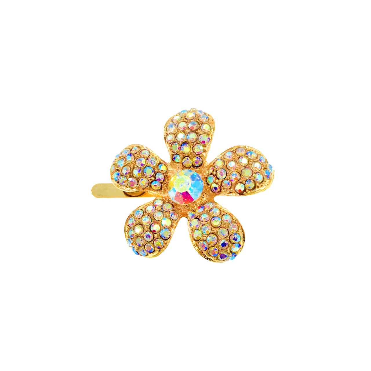 Belle Vinca – The Periwinkle Bloom Magnetic Clip – Antique Gold Edition