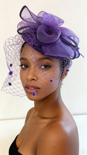 ✅Voile Élégance Floral Fascinator F3028 - MOGHANT