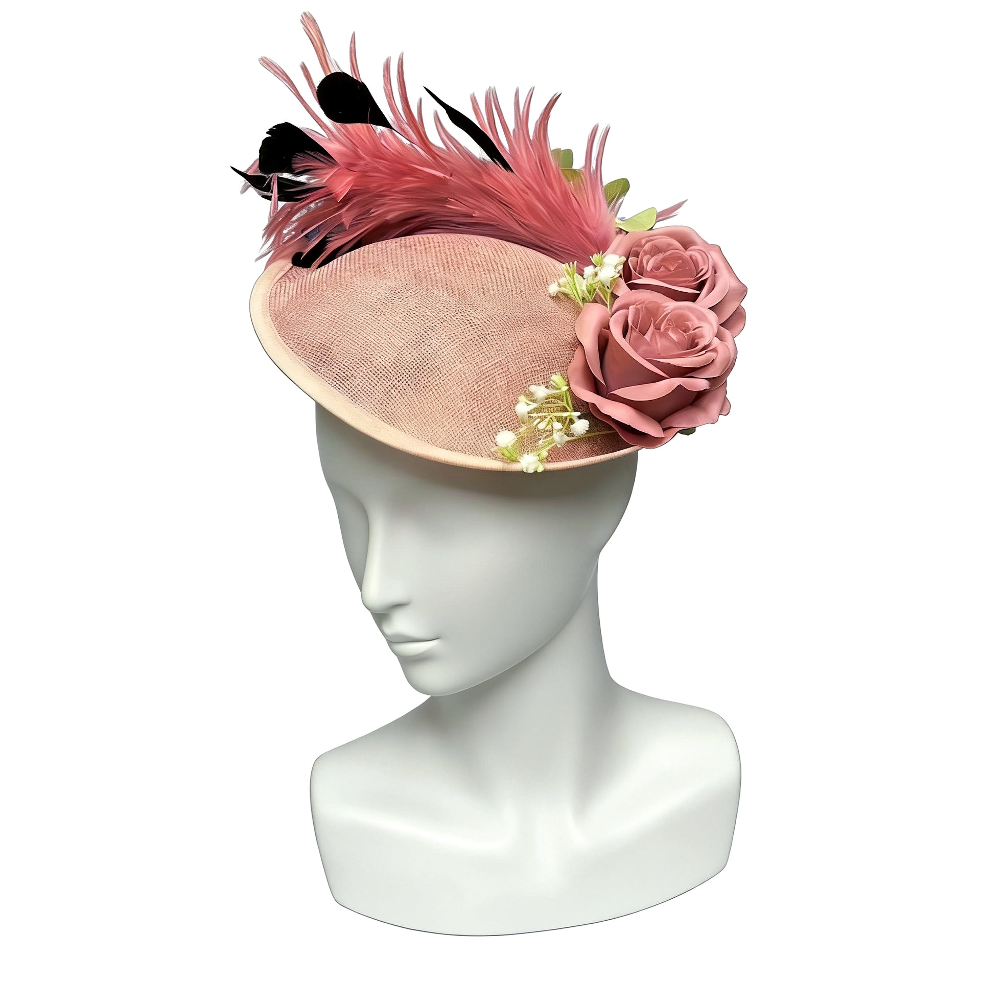 Feathered Rose Whisper Fascinator F3010 - MOGHANT