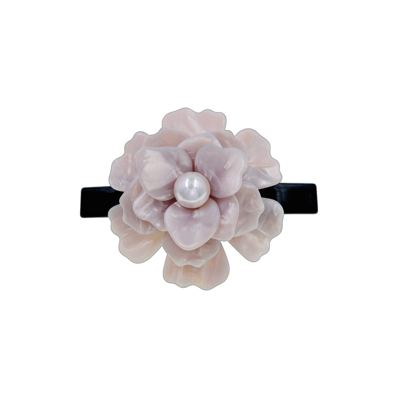 Camélia de Rêve · Perle Éclose Barrette