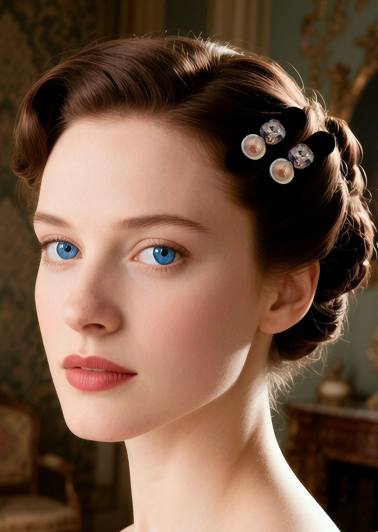 Pearl Prism · Pearl Crystal Dewdrop Alligator Clip