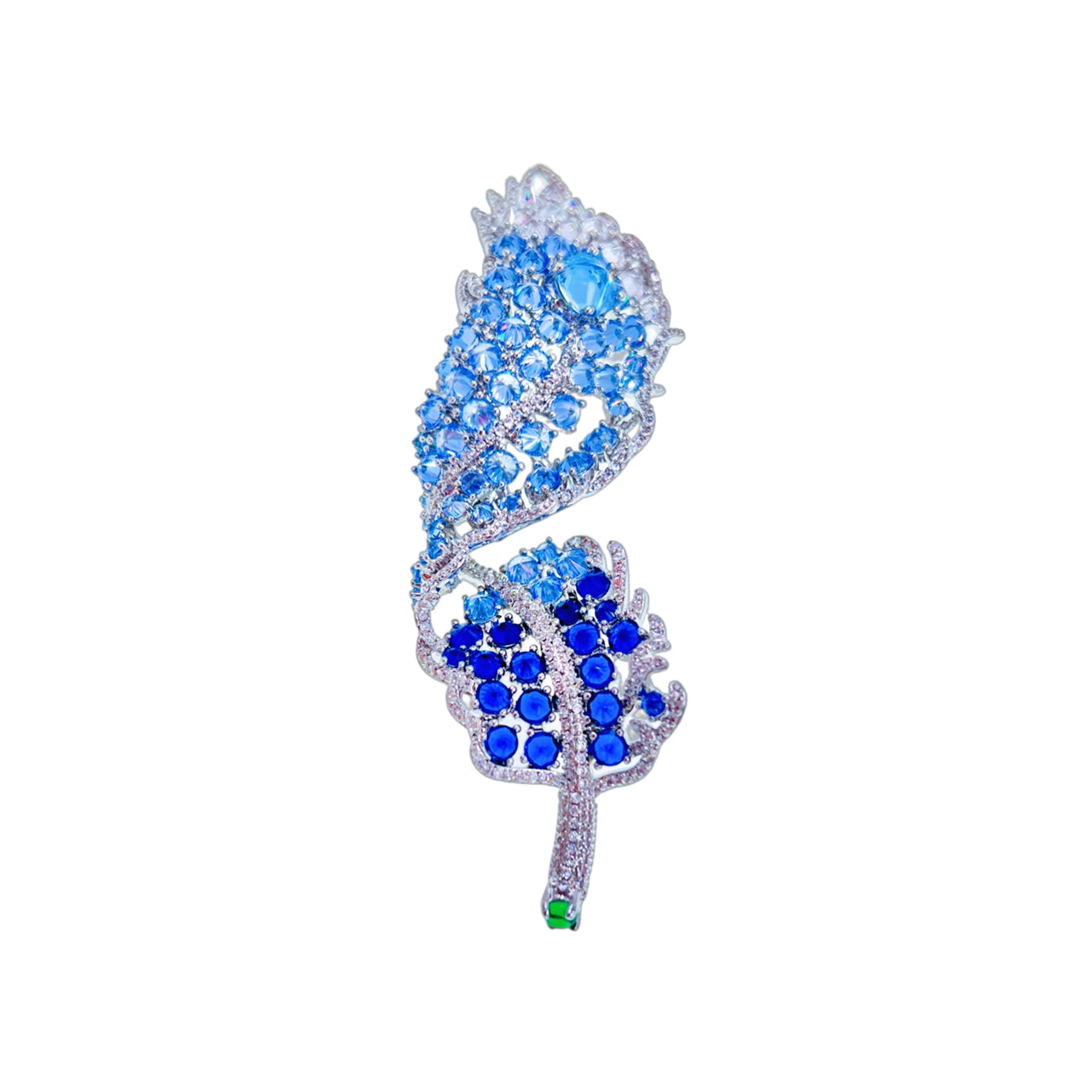 Azure Feather Brooch · Plume d’Azur Convertible Pendant Brooch