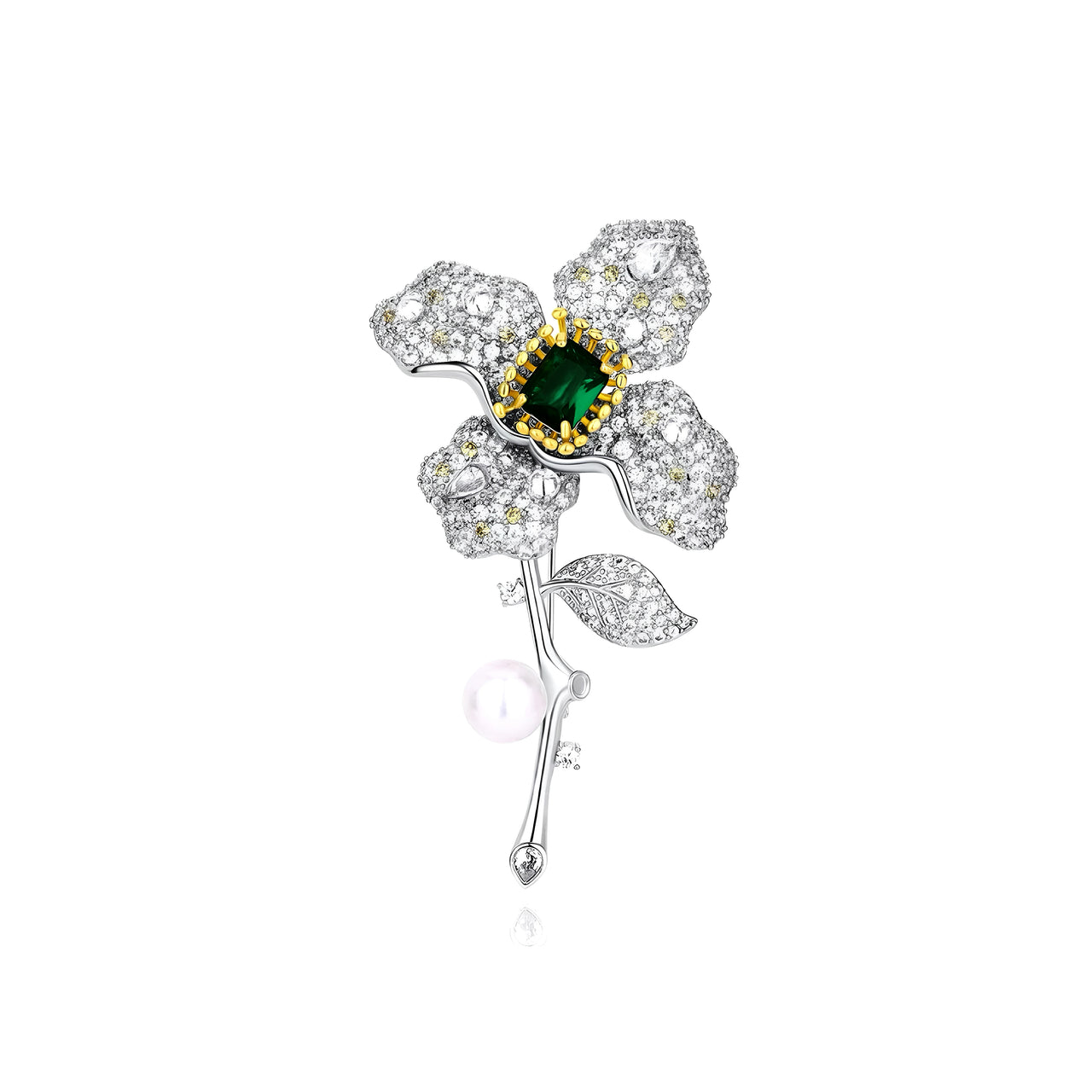 Verdelia · Emerald Radiance Brooch