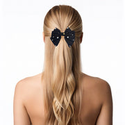 Perla Rêve Hand-Embellished Pearl Bow Barrette - MOGHANT