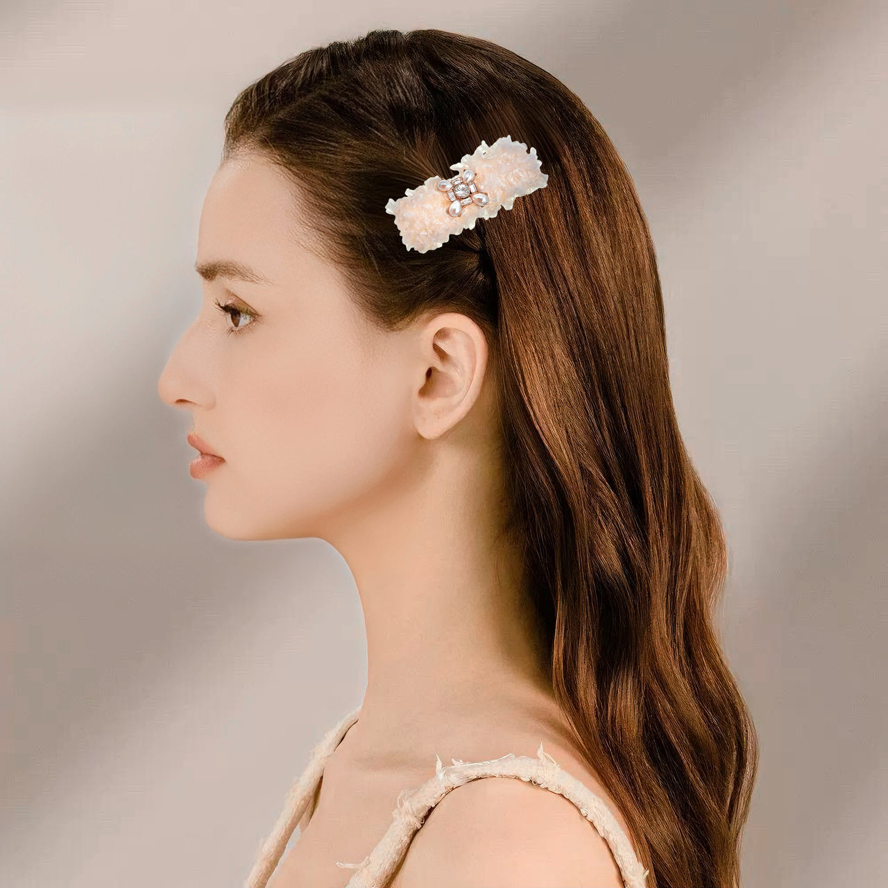 Pearl Prism · Luxe Shearling Pearl Prism Alligator Clip