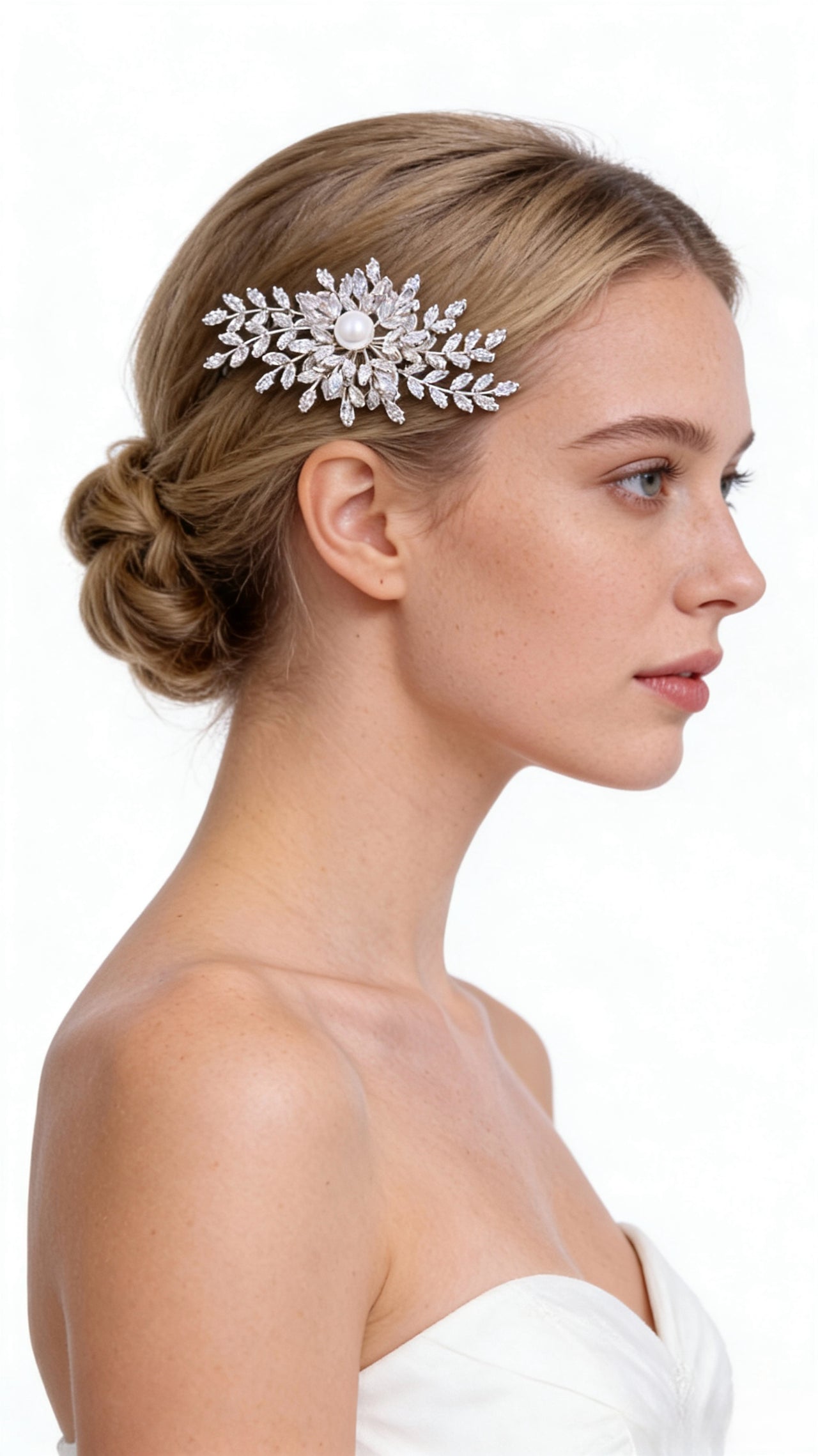 Aurora Pearl Radiance Bridal Hair Comb