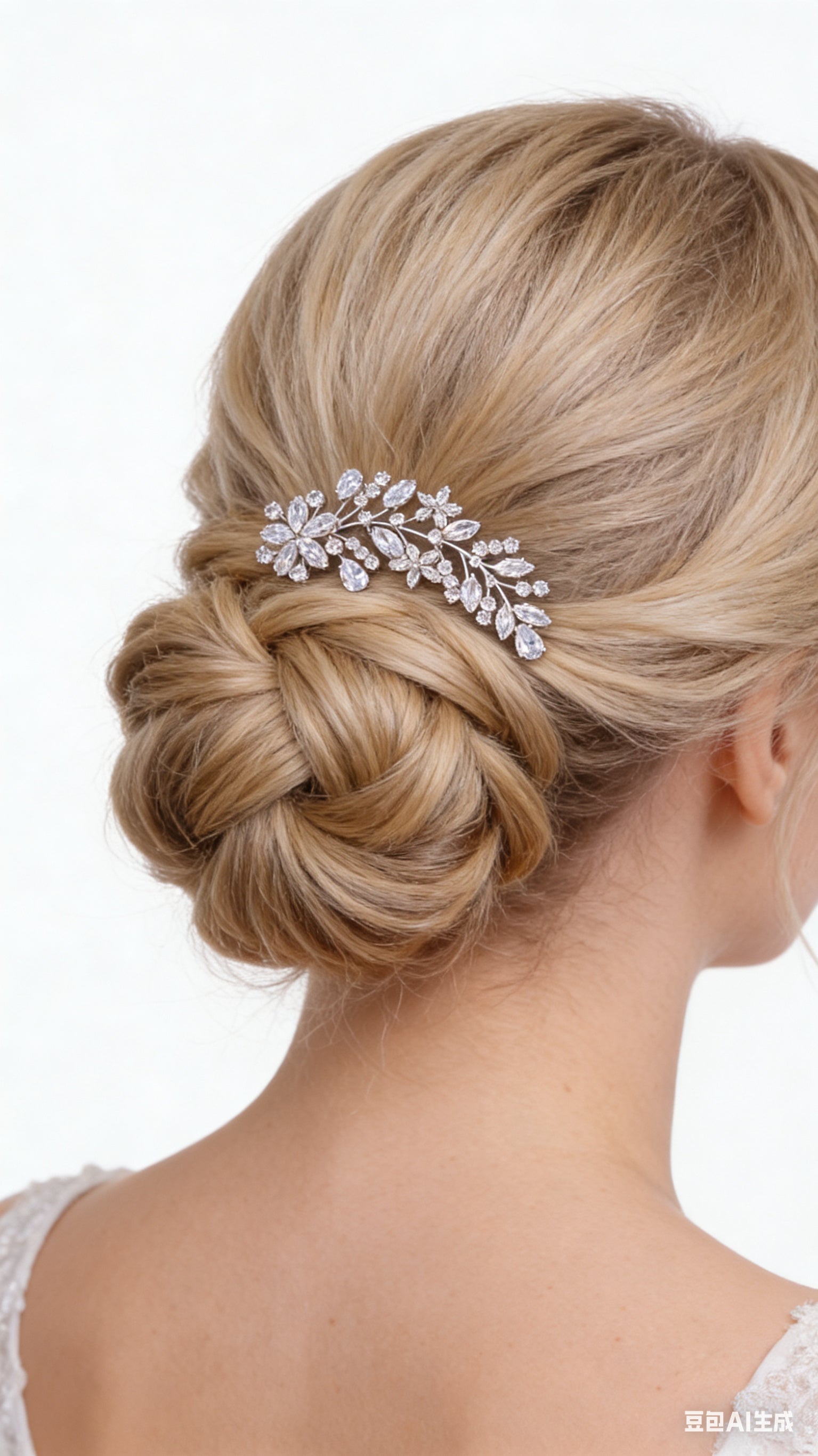 Lumina Harmonious Petal Foliage Bridal Hair Comb - MOGHANT