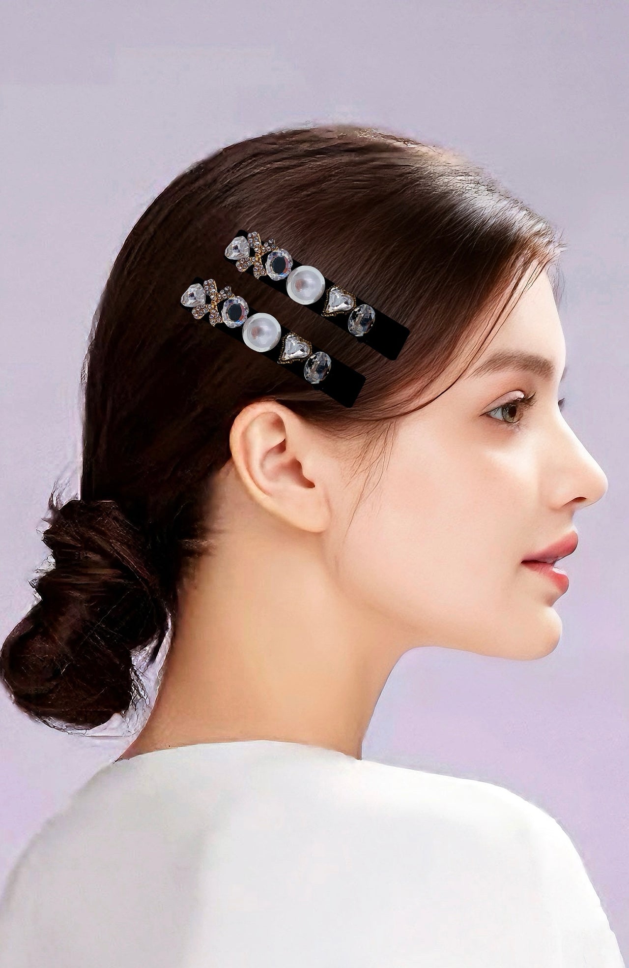 Pearl Prism · Pearl Frost Jewel Alligator Clip