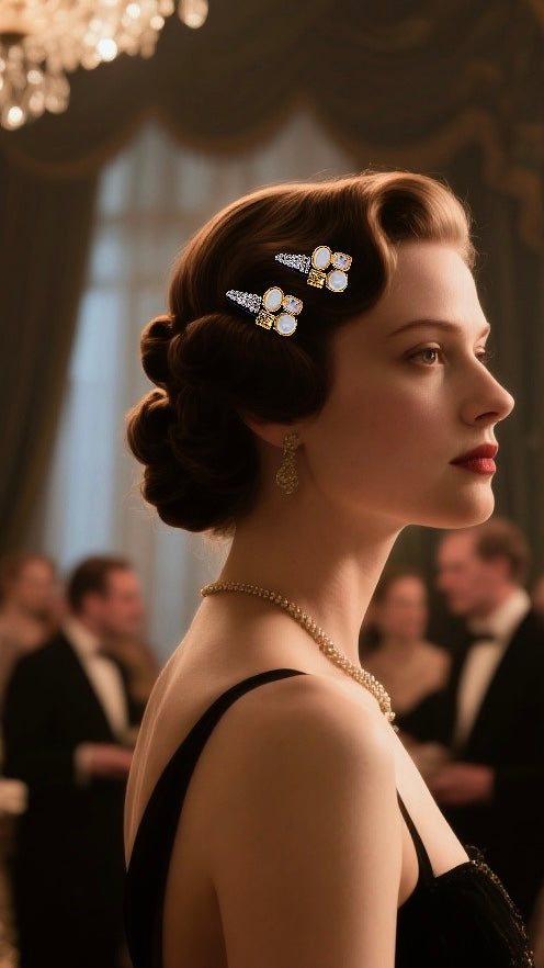 Royal Heirloom · Pearl Crystal Alligator Clip