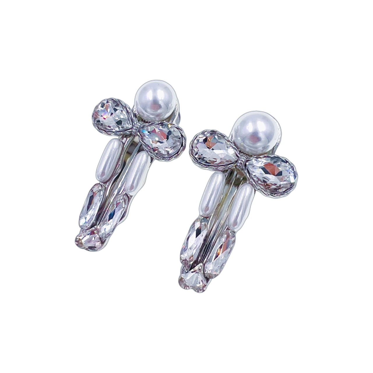 Pearl Bow Éclat · Alligator Clip