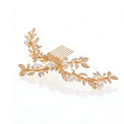 Elysian Handwoven Ethereal Crystal Symphony Bridal Hair Comb - MOGHANT