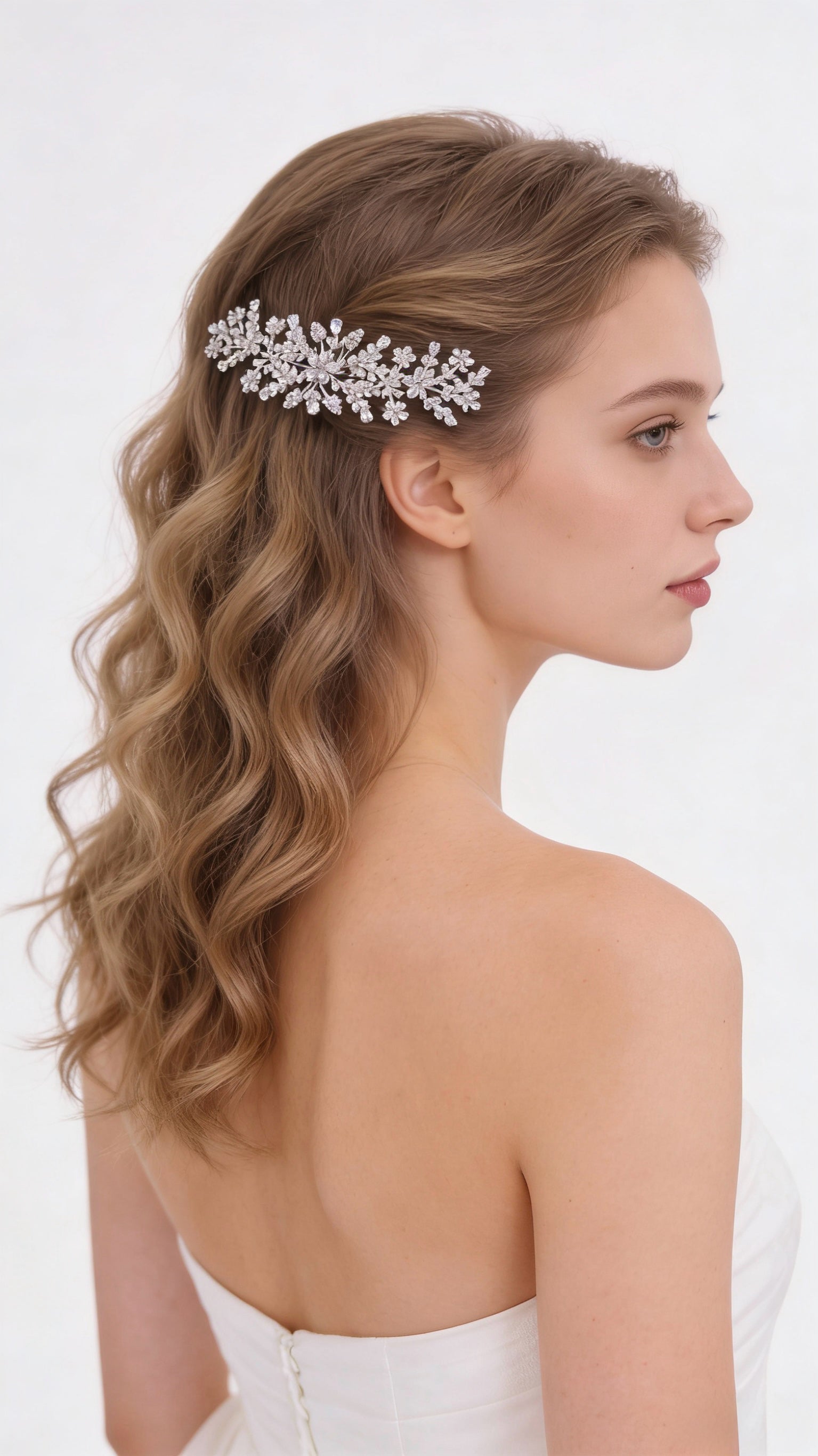 Aurora Floral Vine Bridal Hair Comb - MOGHANT
