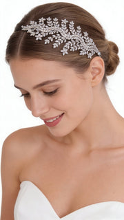 Lumina Opulent Leaf Symphony Bridal Hair Comb - MOGHANT